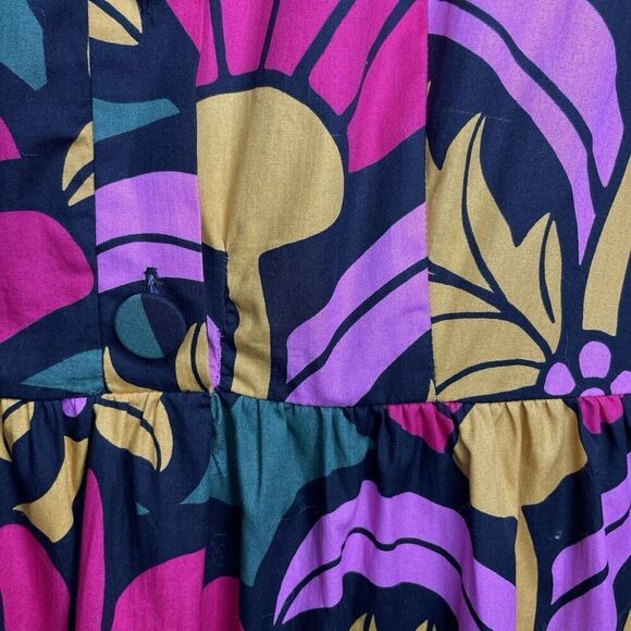 J.CREW Ratti Dress Women 8 Tiered Popover NEW Long Sleeve Floral Cotton AC879 - Picture 6 of 16